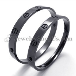 Elegant Black Titanium Bracelet For Women