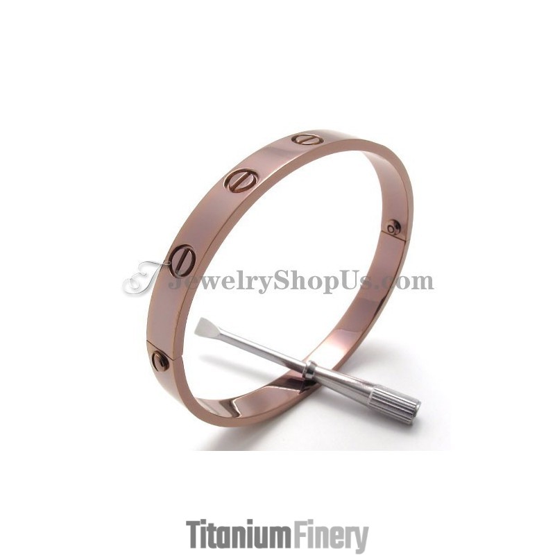 Elegant Rose Gold Titanium Bracelet For Women Elegant Rose Gold Titanium Bracelet For Women