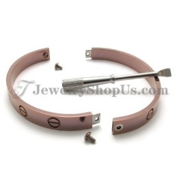 Elegant Rose Gold Titanium Bracelet For Women