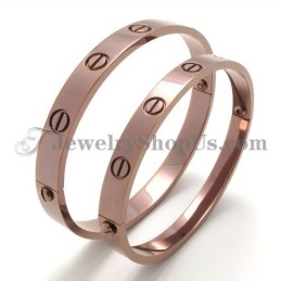 Elegant Rose Gold Titanium Bracelet For Women