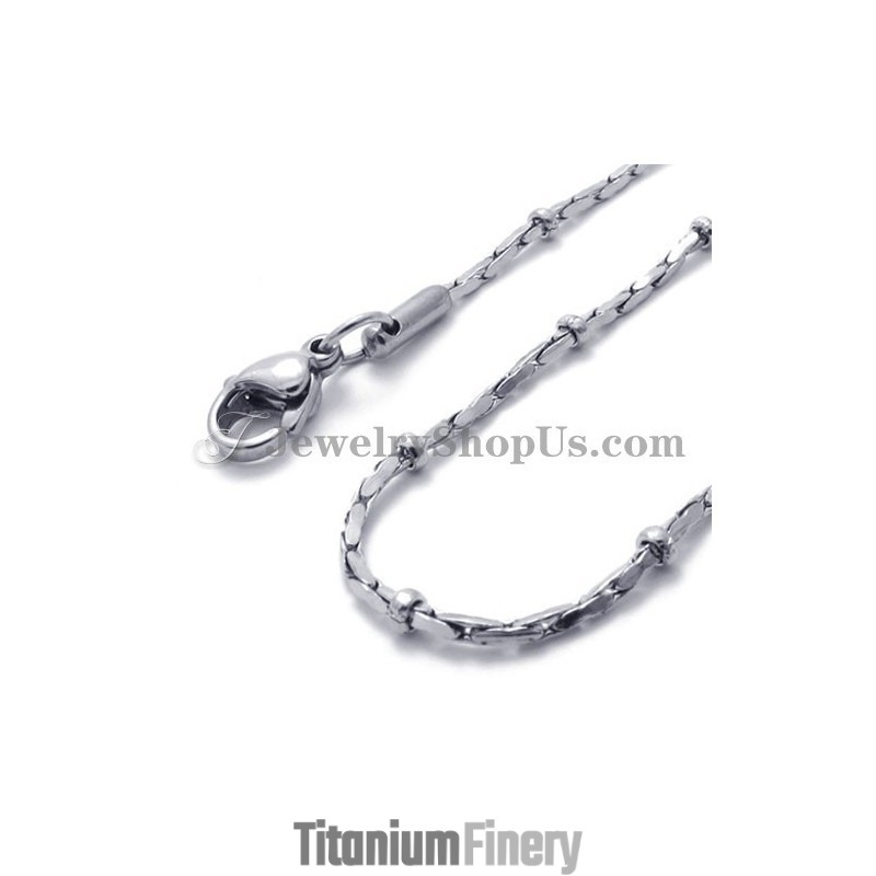 Fashion Silver Titanium WoMen's Chain