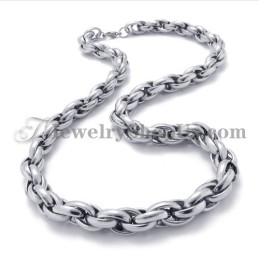Elegant Silver Titanium Necklace