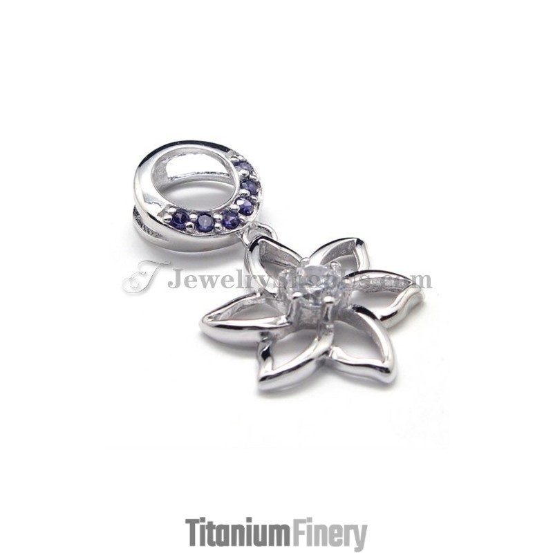 925 Silver Pendant With Zircon (Electroplating Platinum) With Free Chain 925 Silver Pendant With Zircon (Electroplating Platinum) With Free Chain