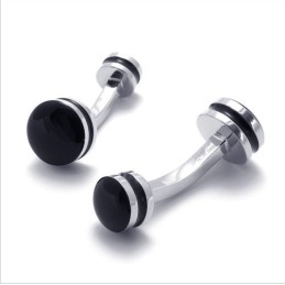 Deft Design Delicate Colors Stable Quality Titanium Cufflinks