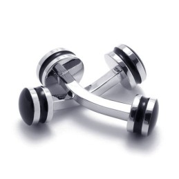 Deft Design Delicate Colors Stable Quality Titanium Cufflinks