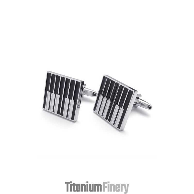 Professional Design Color Brilliancy Superior Quality Titanium Cufflinks