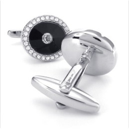 Elegant Shape Delicate Colors High Quality Titanium Cufflinks