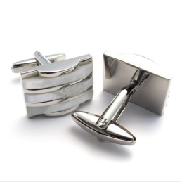 Elegant Shape Color Brilliancy Superior Quality Titanium Cupronickel Cufflinks