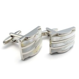 Elegant Shape Color Brilliancy Superior Quality Titanium Cupronickel Cufflinks