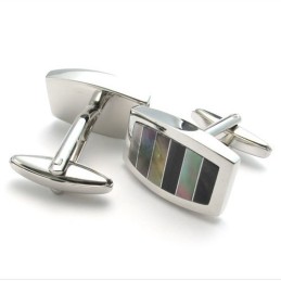 Professional Design Color Brilliancy Excellent Quality Titanium Cupronickel Cufflinks