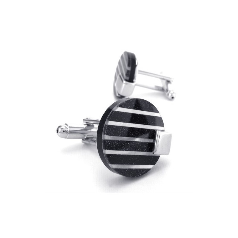 Latest Technology Delicate Colors High Quality Titanium Cufflinks