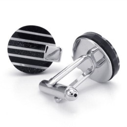 Latest Technology Delicate Colors High Quality Titanium Cufflinks