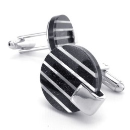 Latest Technology Delicate Colors High Quality Titanium Cufflinks