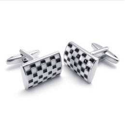 Finely Processed Delicate Colors Superior Quality Titanium Cufflinks