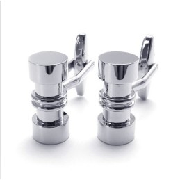 Finely Processed Delicate Colors Superior Quality Titanium Cufflinks