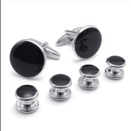 Deft Design Delicate Colors High Quality Titanium Cufflinks And Buttons