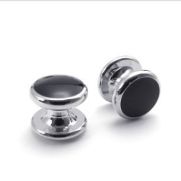 Deft Design Delicate Colors High Quality Titanium Cufflinks And Buttons