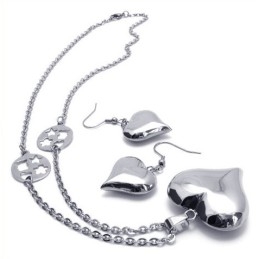 Beautiful Design Color Brilliancy Reliable Quality Titanium Jewelry Set Including Necklace, Pendant, Earring