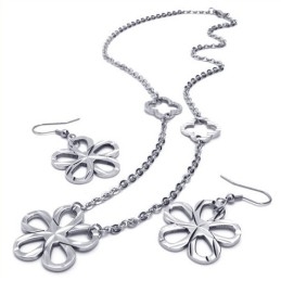 Beautiful Design Color Brilliancy Excellent Quality Titanium Jewelry Set Including Necklace, Pendant, Earring