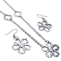 Beautiful Design Color Brilliancy Excellent Quality Titanium Jewelry Set Including Necklace, Pendant, Earring