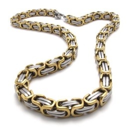 Finely Processed Color Brilliancy Stable Quality Titanium Jewelry Set Including Necklace, Bracelet