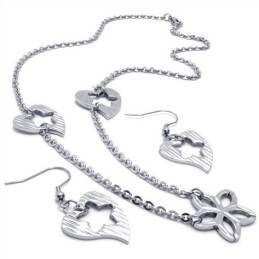 Skillful Manufacture Color Brilliancy Reliable Quality Titanium Jewelry Set Including Necklace, Pendant, Earring