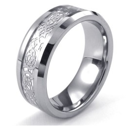 Beautiful Design Color Brilliancy Stable Quality Tungsten Ring