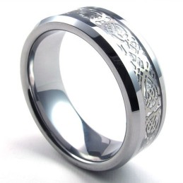 Beautiful Design Color Brilliancy Stable Quality Tungsten Ring