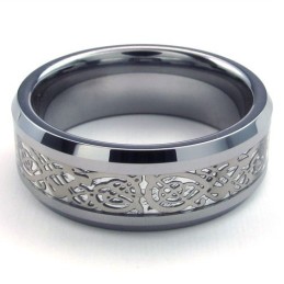 Beautiful Design Color Brilliancy Stable Quality Tungsten Ring