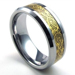 Finely Processed Pretty And Colorful Stable Quality Tungsten Ring