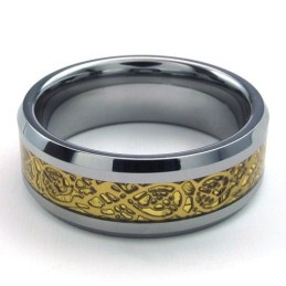 Finely Processed Pretty And Colorful Stable Quality Tungsten Ring