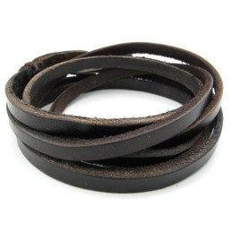 Elegant Shape Delicate Colors High Quality Titanium Leather Bangle