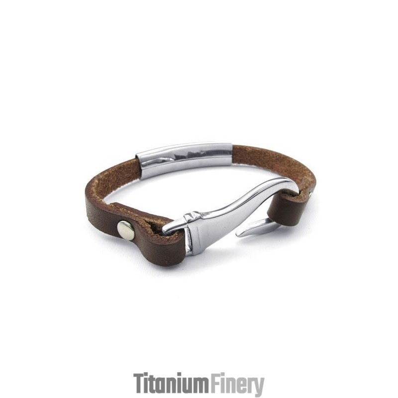Skillful Manufacture Delicate Colors Reliable Quality Titanium Leather Bangle Skillful Manufacture Delicate Colors Reliable Quality Titanium Leather Bangle