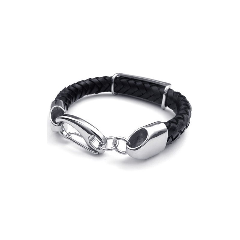 Deft Design Delicate Colors Reliable Quality Titanium Leather Bangle Deft Design Delicate Colors Reliable Quality Titanium Leather Bangle