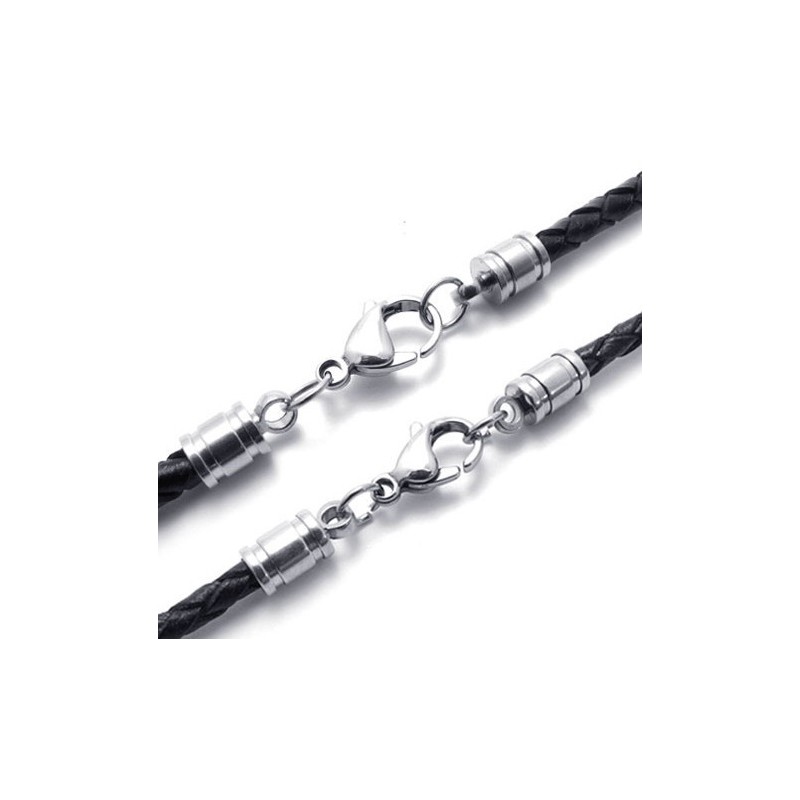 Skillful Manufacture Delicate Colors Excellent Quality Titanium Leather Necklace
