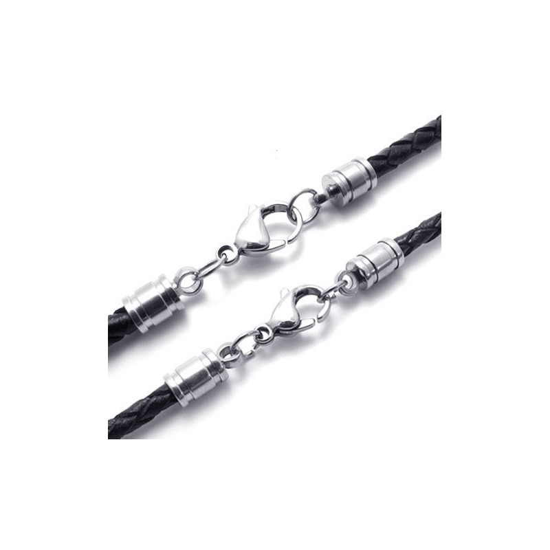 Finely Processed Delicate Colors High Quality Titanium Leather Necklace Finely Processed Delicate Colors High Quality Titanium Leather Necklace