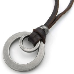 Deft Design Delicate Colors Reliable Quality Titanium Leather Necklace