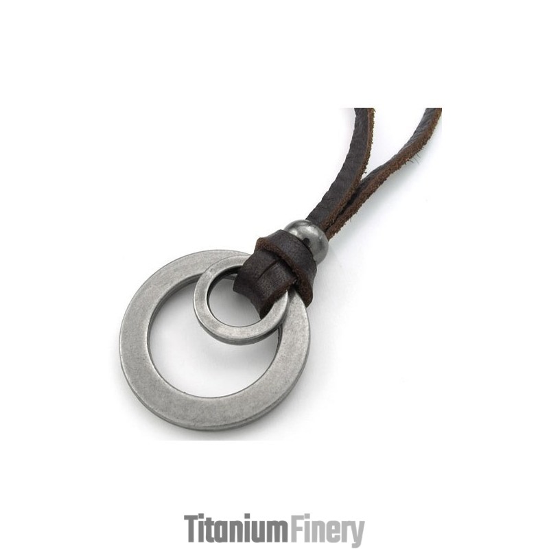Deft Design Delicate Colors Reliable Quality Titanium Leather Necklace