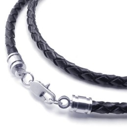Deft Design Delicate Colors World-Wide Renown Titanium Leather Necklace