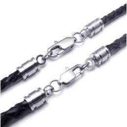 Professional Design Delicate Colors Reliable Quality Titanium Leather Necklace