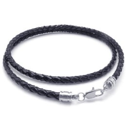 Professional Design Delicate Colors Reliable Quality Titanium Leather Necklace