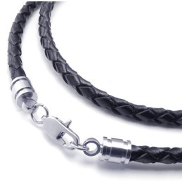 Professional Design Delicate Colors Reliable Quality Titanium Leather Necklace