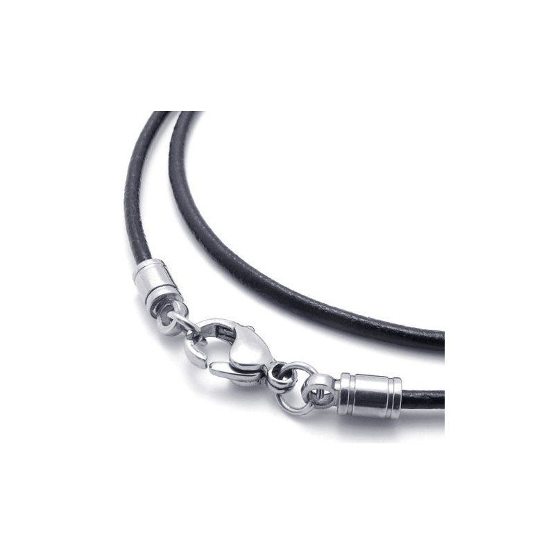 Finely Processed Delicate Colors Excellent Quality Titanium Leather Necklace Finely Processed Delicate Colors Excellent Quality Titanium Leather Necklace