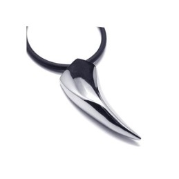 Mens 316L Pure Titanium Animal Teeth Necklace Pendant