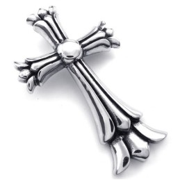Finely Processed Color Brilliancy Stable Quality Titanium Cross Pendant