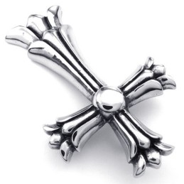 Finely Processed Color Brilliancy Stable Quality Titanium Cross Pendant