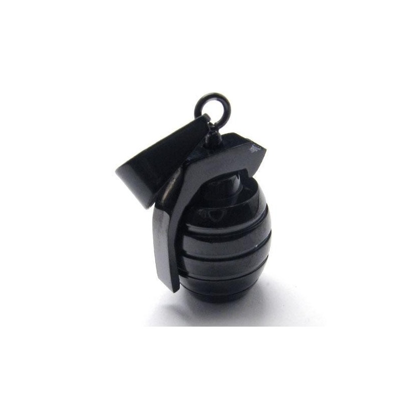 Mens Boy Black Pure Titanium Grenade Pendant Necklace Mens Boy Black Pure Titanium Grenade Pendant Necklace