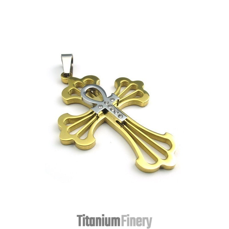 Latest Technology Color Brilliancy Reliable Quality Titanium Cross Pendant
