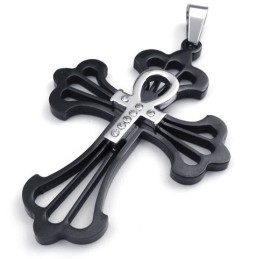 Deft Design Delicate Colors Reliable Quality Titanium Cross Pendant