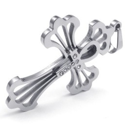 Finely Processed Color Brilliancy Superior Quality Titanium Cross Pendant